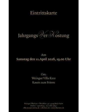 Jahrgangsverkostung Samstag