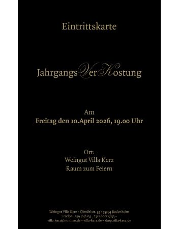 Jahrgangsverkostung Freitag