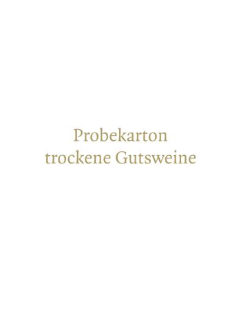 Probierkarton trockene Gutsweine