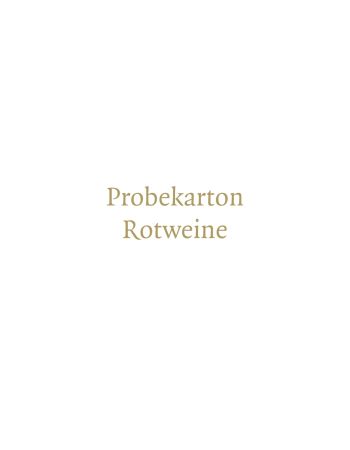 Probierkarton Rotweine